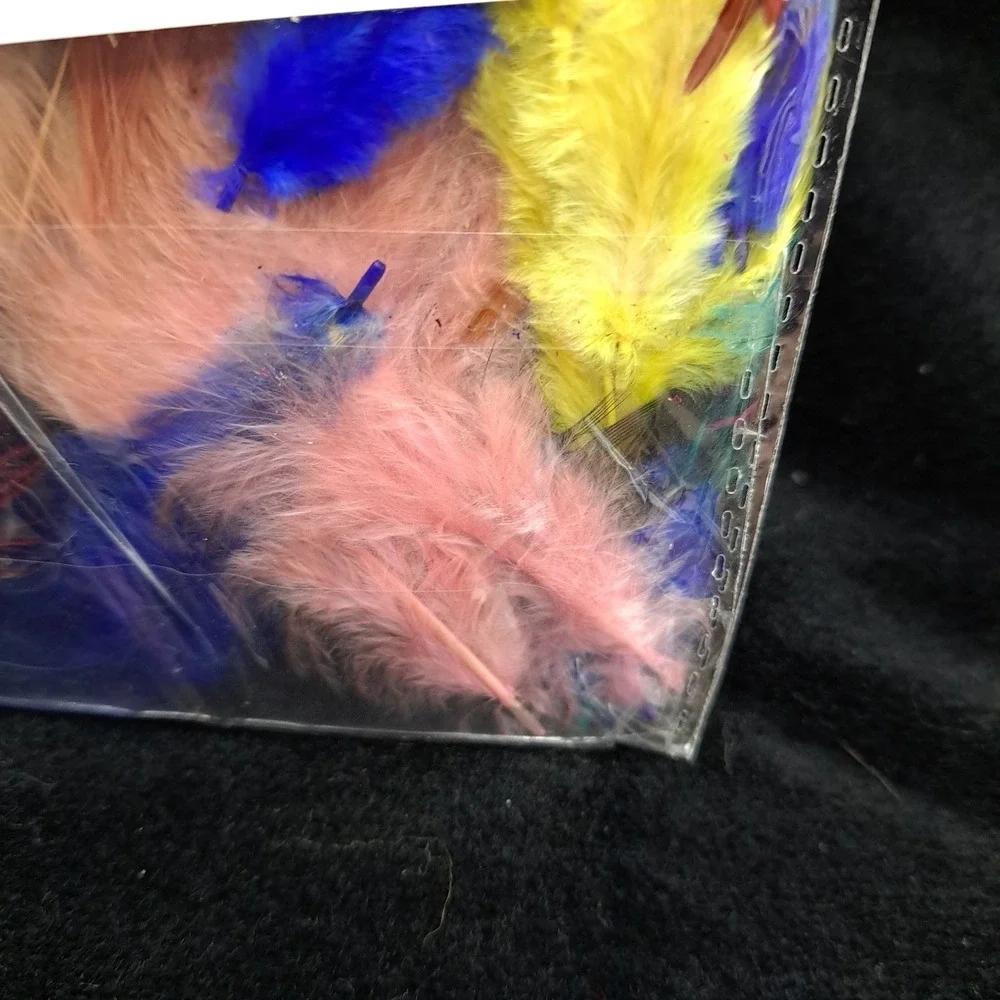 NIP 100pcs Pointed Chicken Feathers Colorful DIY Dream Catcher Craft Jewelry New